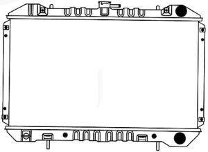 SAKURA  Automotive 1340-0124 radiatorius, variklio aušinimas