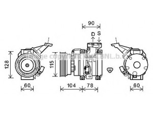 AVA QUALITY COOLING TOK633 kompresorius, oro kondicionierius 
 Oro kondicionavimas -> Kompresorius/dalys
8831044170, 8831044210