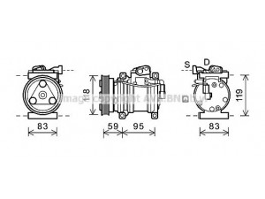 AVA QUALITY COOLING KAK200 kompresorius, oro kondicionierius 
 Oro kondicionavimas -> Kompresorius/dalys
977011Y000