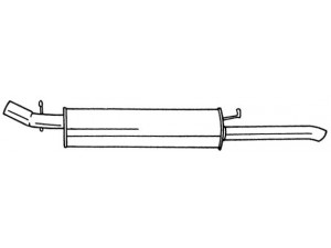 AKS DASIS SG40634 galinis duslintuvas 
 Išmetimo sistema -> Duslintuvas
852883