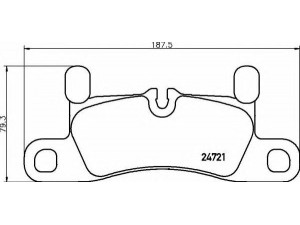 BREMBO P 65 030 stabdžių trinkelių rinkinys, diskinis stabdys 
 Techninės priežiūros dalys -> Papildomas remontas
95835293950, 7P5698451