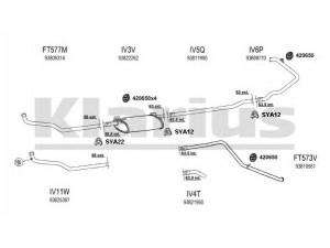 KLARIUS 470017U išmetimo sistema 
 Išmetimo sistema -> Išmetimo sistema, visa