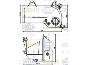 HELLA 8MA 376 789-721 išsiplėtimo bakelis, aušinimo skystis 
 Aušinimo sistema -> Radiatorius/alyvos aušintuvas -> Išsiplėtimo bakelis, variklio aušinimo skystis
17 10 7 514 964, 7 514 964