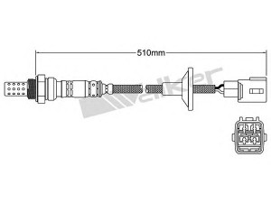 WALKER PRODUCTS 250-24282 lambda jutiklis 
 Išmetimo sistema -> Lambda jutiklis
89465 20670