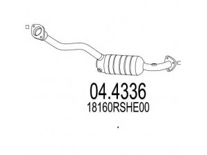 MTS 04.4336 katalizatoriaus keitiklis 
 Išmetimo sistema -> Katalizatoriaus keitiklis
18160RSHE00