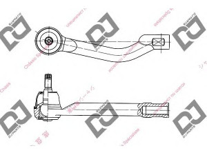 DJ PARTS DE1315 skersinės vairo trauklės galas 
 Vairavimas -> Vairo mechanizmo sujungimai
48527-JD01A, 48527JD01A