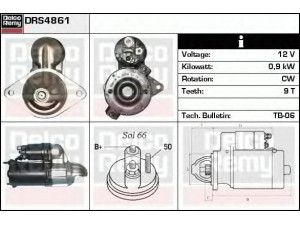 DELCO REMY DRS4861 starteris 
 Elektros įranga -> Starterio sistema -> Starteris
R911320042, 3491190