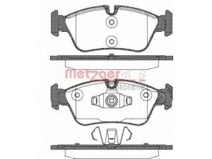 METZGER 0384.60 stabdžių trinkelių rinkinys, diskinis stabdys 
 Techninės priežiūros dalys -> Papildomas remontas
3411 6 767 147, 3411 6 767 149