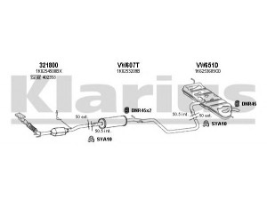 KLARIUS 931134U išmetimo sistema 
 Išmetimo sistema -> Išmetimo sistema, visa