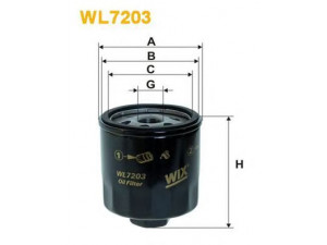 WIX FILTERS WL7203 alyvos filtras 
 Filtrai -> Alyvos filtras
030 115 561 L, 030115561AA, 030115561AB