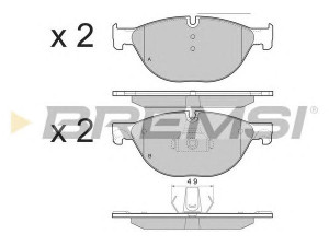 BREMSI BP3451 stabdžių trinkelių rinkinys, diskinis stabdys
34116775318, 34116775322, 34116793021