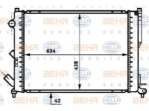 HELLA 8MK 376 718-061 radiatorius, variklio aušinimas 
 Aušinimo sistema -> Radiatorius/alyvos aušintuvas -> Radiatorius/dalys
60 25 411 679, 60 25 411 679A