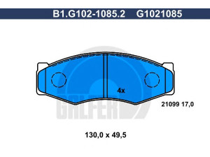 GALFER B1.G102-1085.2 stabdžių trinkelių rinkinys, diskinis stabdys 
 Techninės priežiūros dalys -> Papildomas remontas
41060-9C025, 41060-9C026