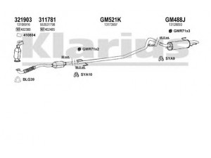 KLARIUS 391364U išmetimo sistema 
 Išmetimo sistema -> Išmetimo sistema, visa