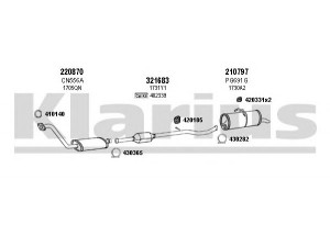 KLARIUS 180640E išmetimo sistema 
 Išmetimo sistema -> Išmetimo sistema, visa