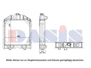 AKS DASIS 440554N radiatorius, variklio aušinimas