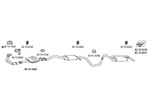 HJS Fo_445 išmetimo sistema 
 Išmetimo sistema -> Išmetimo sistema, visa