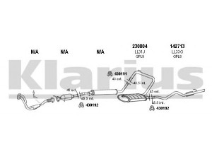 KLARIUS 490048E išmetimo sistema 
 Išmetimo sistema -> Išmetimo sistema, visa