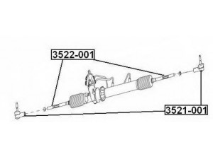 ASVA 3521-001 skersinės vairo trauklės galas 
 Vairavimas -> Vairo mechanizmo sujungimai
3411120-K00