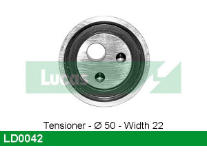 LUCAS ENGINE DRIVE LD0042 įtempiklio skriemulys, paskirstymo diržas