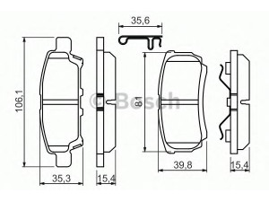 BOSCH 0 986 494 502 stabdžių trinkelių rinkinys, diskinis stabdys 
 Techninės priežiūros dalys -> Papildomas remontas
05191 271AA, 05191 271AB, 05191 271AC