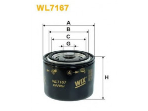 WIX FILTERS WL7167 alyvos filtras 
 Techninės priežiūros dalys -> Techninės priežiūros intervalai
OK141, 5022767, 1520801B01, 1520801B02
