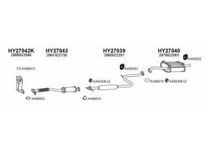 VENEPORTE 270001 išmetimo sistema 
 Išmetimo sistema -> Išmetimo sistema, visa