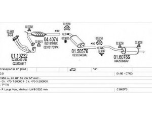 MTS C380573002537 išmetimo sistema 
 Išmetimo sistema -> Išmetimo sistema, visa