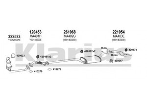 KLARIUS 570285E išmetimo sistema