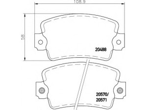 HELLA 8DB 355 007-171 stabdžių trinkelių rinkinys, diskinis stabdys 
 Techninės priežiūros dalys -> Papildomas remontas
7701202709, 7701204593, 7701205014