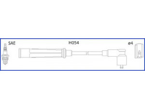 HITACHI 134676 uždegimo laido komplektas 
 Kibirkšties / kaitinamasis uždegimas -> Uždegimo laidai/jungtys