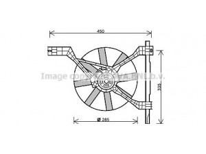 AVA QUALITY COOLING MC7502 ventiliatorius, radiatoriaus 
 Aušinimo sistema -> Oro aušinimas
0003405V007, 0003405V007000000