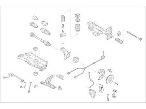 DELPHI VW-19962-F rato pakaba 
 Ašies montavimas/vairavimo mechanizmas/ratai -> Prekių paieška pagal schemą