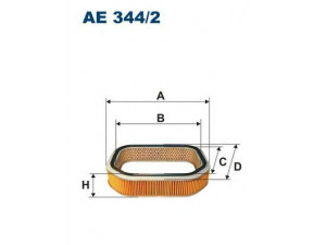FILTRON AE344/2 oro filtras 
 Techninės priežiūros dalys -> Techninės priežiūros intervalai
17220PK1661, PC829, H101015