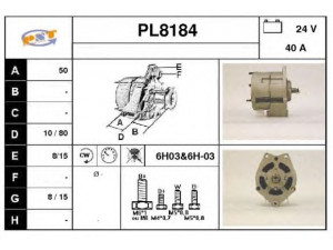 SNRA PL8184 kintamosios srovės generatorius
106408, 241759, 241937