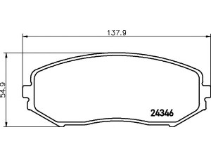 HELLA PAGID 8DB 355 012-351 stabdžių trinkelių rinkinys, diskinis stabdys 
 Techninės priežiūros dalys -> Papildomas remontas
5520065J00, 5520065J10, 5520065J11
