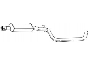 SIGAM 60462 vidurinis duslintuvas 
 Išmetimo sistema -> Duslintuvas
1K0253209B