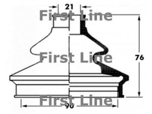 FIRST LINE FCB6062 gofruotoji membrana, kardaninis velenas 
 Ratų pavara -> Gofruotoji membrana
4E0598203A, 4E0598203A, 4E0 598 203 A