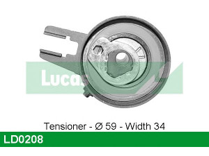 LUCAS ENGINE DRIVE LD0208 įtempiklio skriemulys, paskirstymo diržas