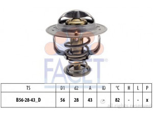 FACET 7.8399S termostatas, aušinimo skystis 
 Aušinimo sistema -> Termostatas/tarpiklis -> Thermostat
21200-57J00, 21200-57J15, 90916-03075