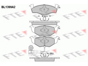 FTE BL1399A2 stabdžių trinkelių rinkinys, diskinis stabdys 
 Techninės priežiūros dalys -> Papildomas remontas
6Q0 698 151 B, 6Q0 698 151 B