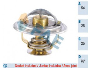 FAE 5322376 termostatas, aušinimo skystis 
 Aušinimo sistema -> Termostatas/tarpiklis -> Thermostat
4400106, 50 00 816 924, 9108106