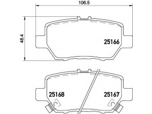 HELLA 8DB 355 019-561 stabdžių trinkelių rinkinys, diskinis stabdys 
 Techninės priežiūros dalys -> Papildomas remontas
43022SJAE00