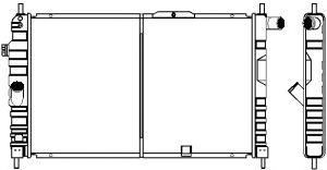 SAKURA  Automotive 1141-0203 radiatorius, variklio aušinimas