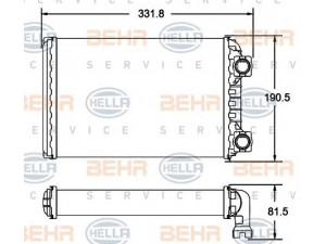 HELLA 8FH 351 315-761 šilumokaitis, salono šildymas
3543K0762