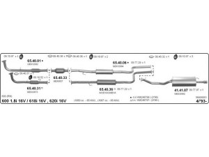 IMASAF 568000051 išmetimo sistema 
 Išmetimo sistema -> Išmetimo sistema, visa