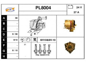 SNRA PL8004 kintamosios srovės generatorius
1164048, 1164664, E22RL28X21H7612
