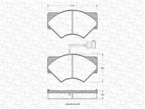 MAGNETI MARELLI 363702160277 stabdžių trinkelių rinkinys, diskinis stabdys
190 6183, 1906183, 1906183