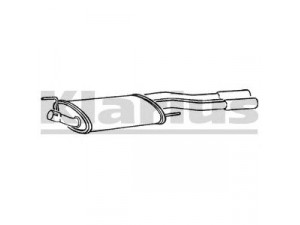 KLARIUS VW264X galinis duslintuvas 
 Išmetimo sistema -> Duslintuvas
1H253609DD, 1H5253609D, 1H253609DD