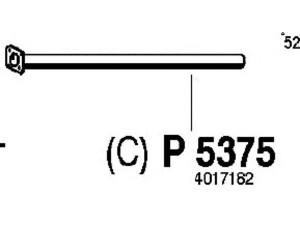 FENNO P5375 išleidimo kolektorius 
 Išmetimo sistema -> Išmetimo vamzdžiai
4017182